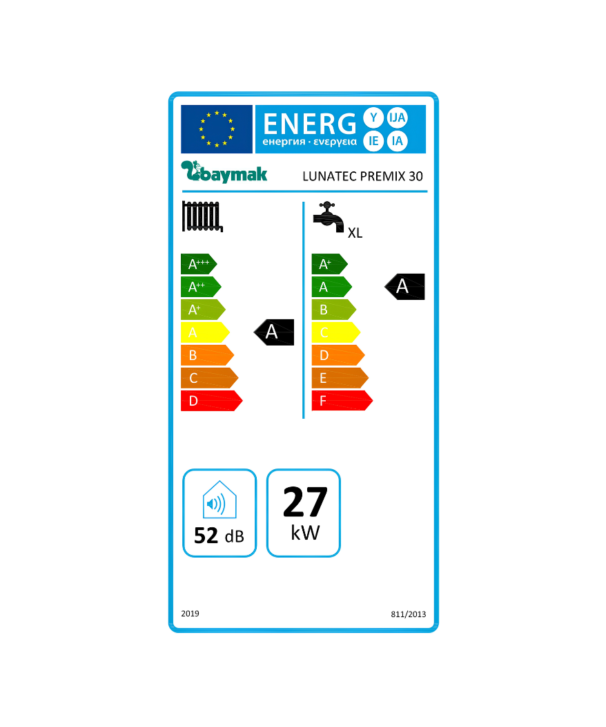 Baymak Lunatec 30 kW Enerji Etiketi