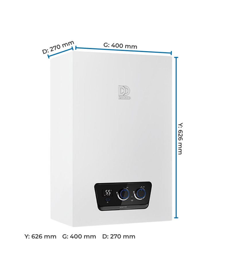 Demirdöküm Ademix 28 kW Ölçüleri