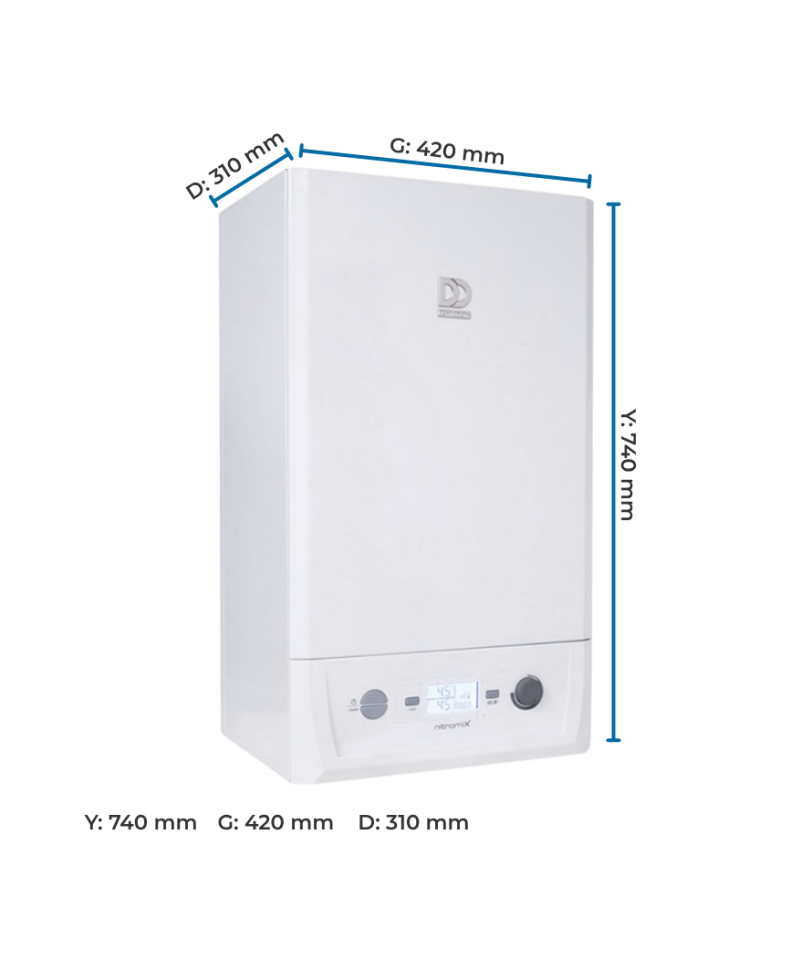 Demirdöküm Nitromix 24 kW Ölçüleri