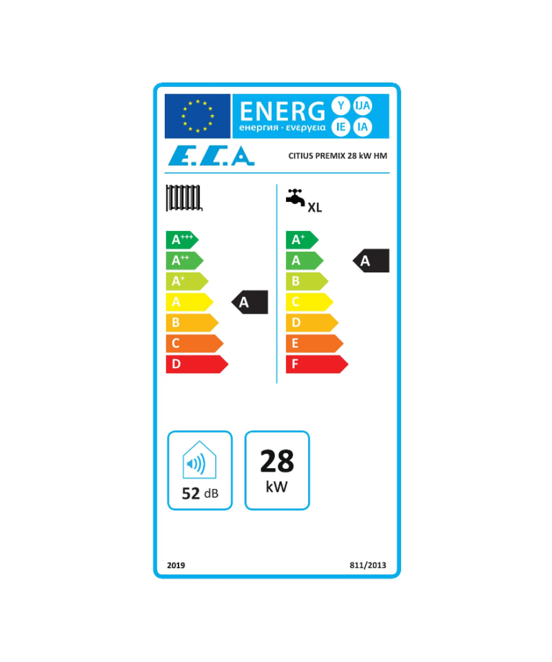 ECA Citius 28 kW Enerji Etiketi
