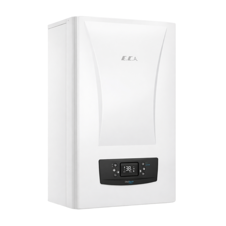 E.C.A. Citius Premix 28 kW Tam Yoğuşmalı Kombi Soldan Görünüş