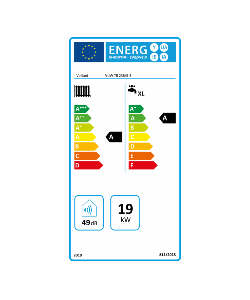 Vaillant ecoTEC pro 236/5-3 Enerji Etiketi