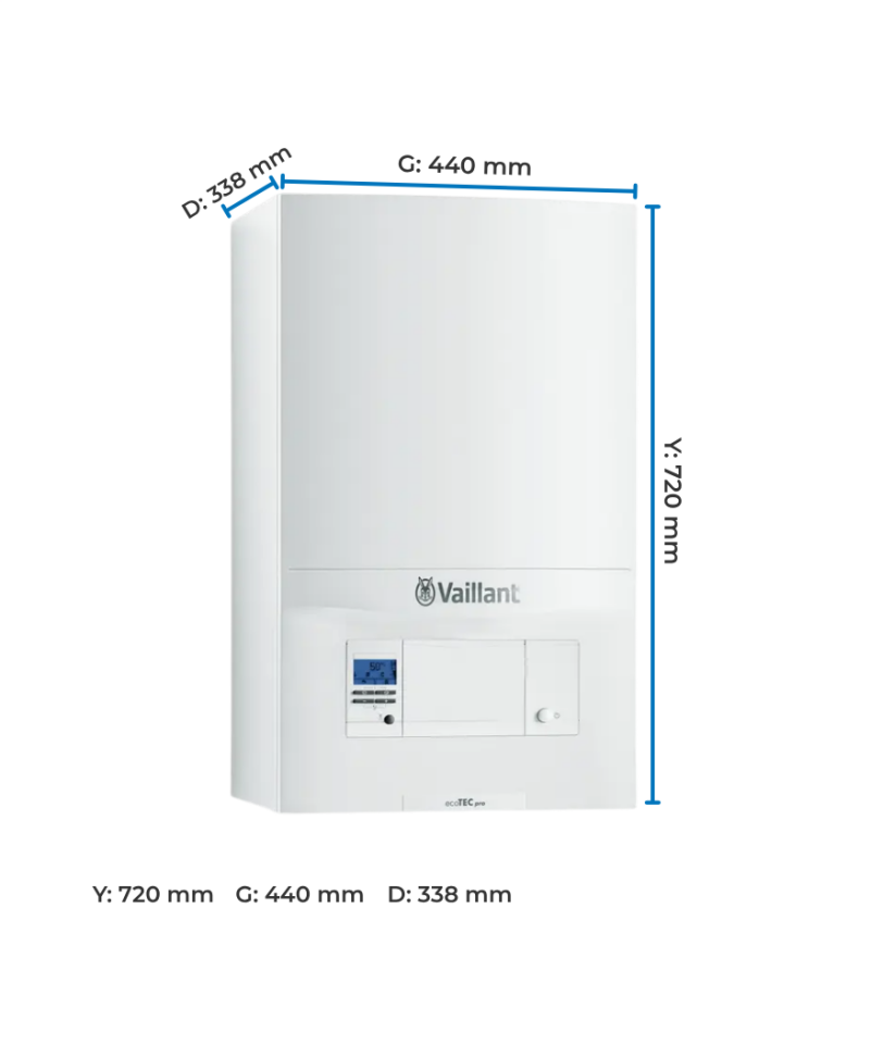Vaillant ecoTEC pro 286/5-3 Ölçüleri