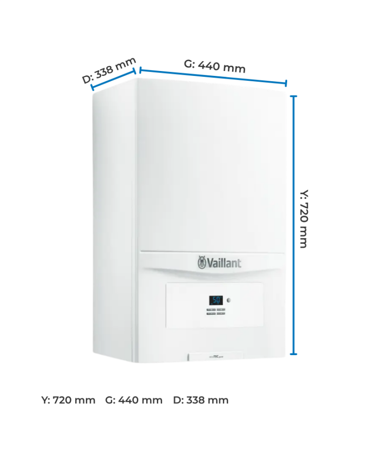 Vaillant ecoTEC pure 236/7-2 Ölçüleri