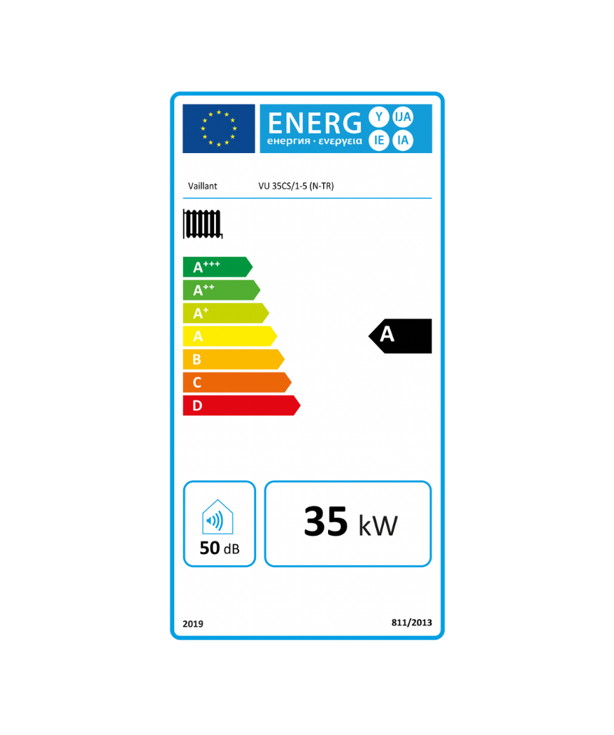 Vaillant Ecotec Plus 35CS Enerji Etiketi