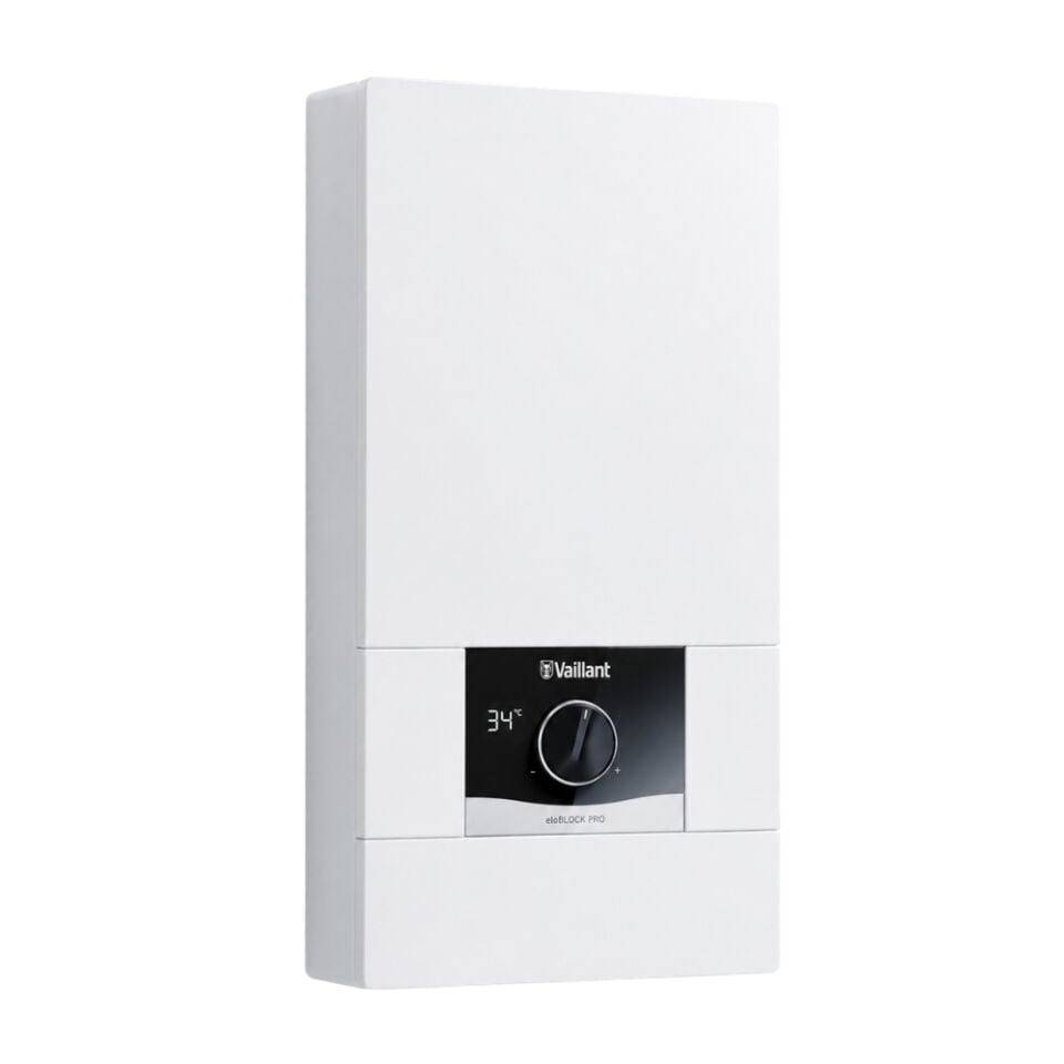 Vaillant VED E 18/8 18 kW 8 L/dk Trifaze Elektrikli Şofben Soldan Görünüş