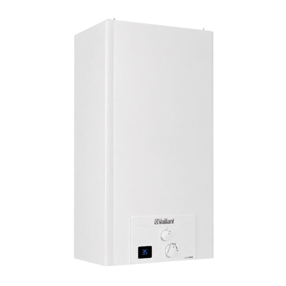 Vaillant turboMAG 125/1 12 L Fanlı Hermetik Doğalgazlı Şofben Soldan Görünüş