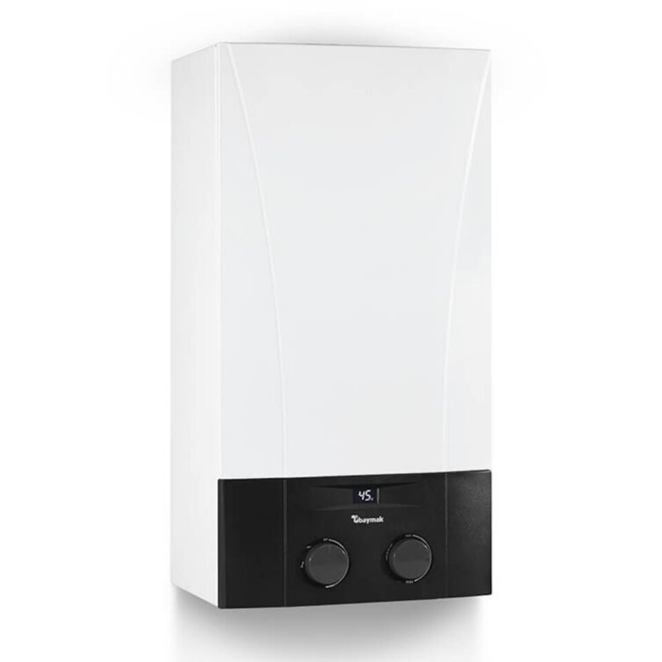 Baymak BH 12 12 L Hermetik Doğalgazlı Şofben Soldan Görünüş