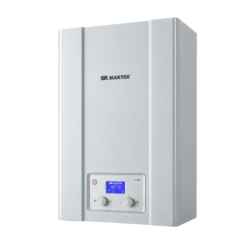 Maktek Omega LCD 30 kW Trifaze Elektrikli Kombi Sağdan Görünüş